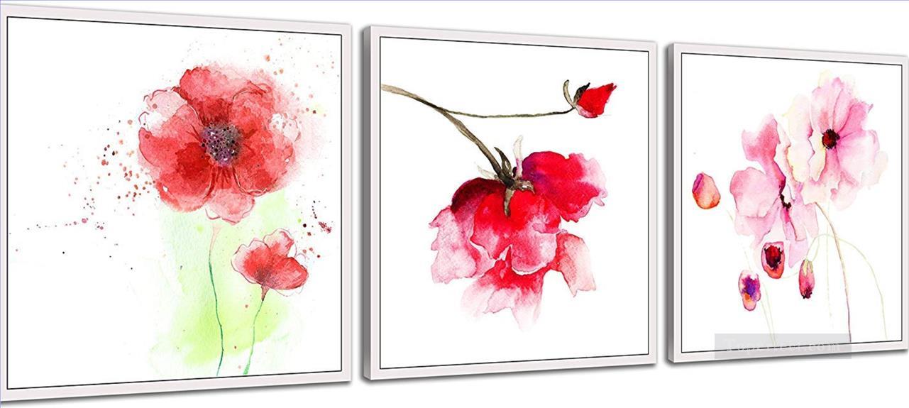 pink flowers floral decoration Oil Paintings